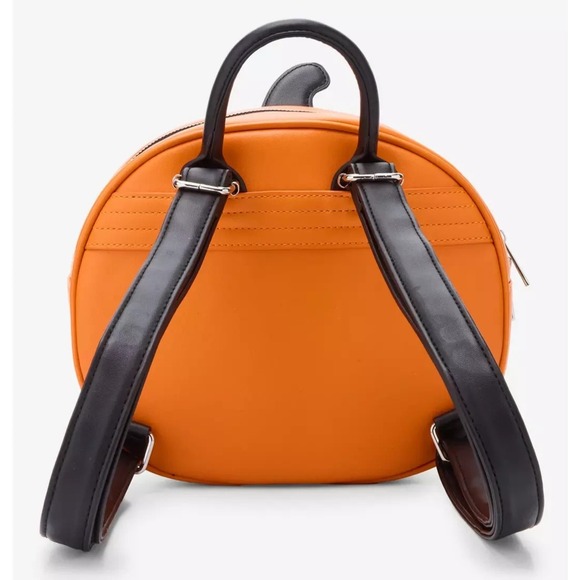 Halloween Pumpkin Figural Pin Collector Backpack - Picture 3 of 4